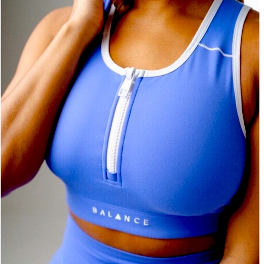 Balance Athletica / vitality zipper crop-top/ bra
